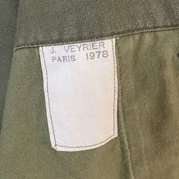 Vintage 1978 Romi Basha French Army Jacket Women's Medium Military Utility Camo - Picture 9 of 12